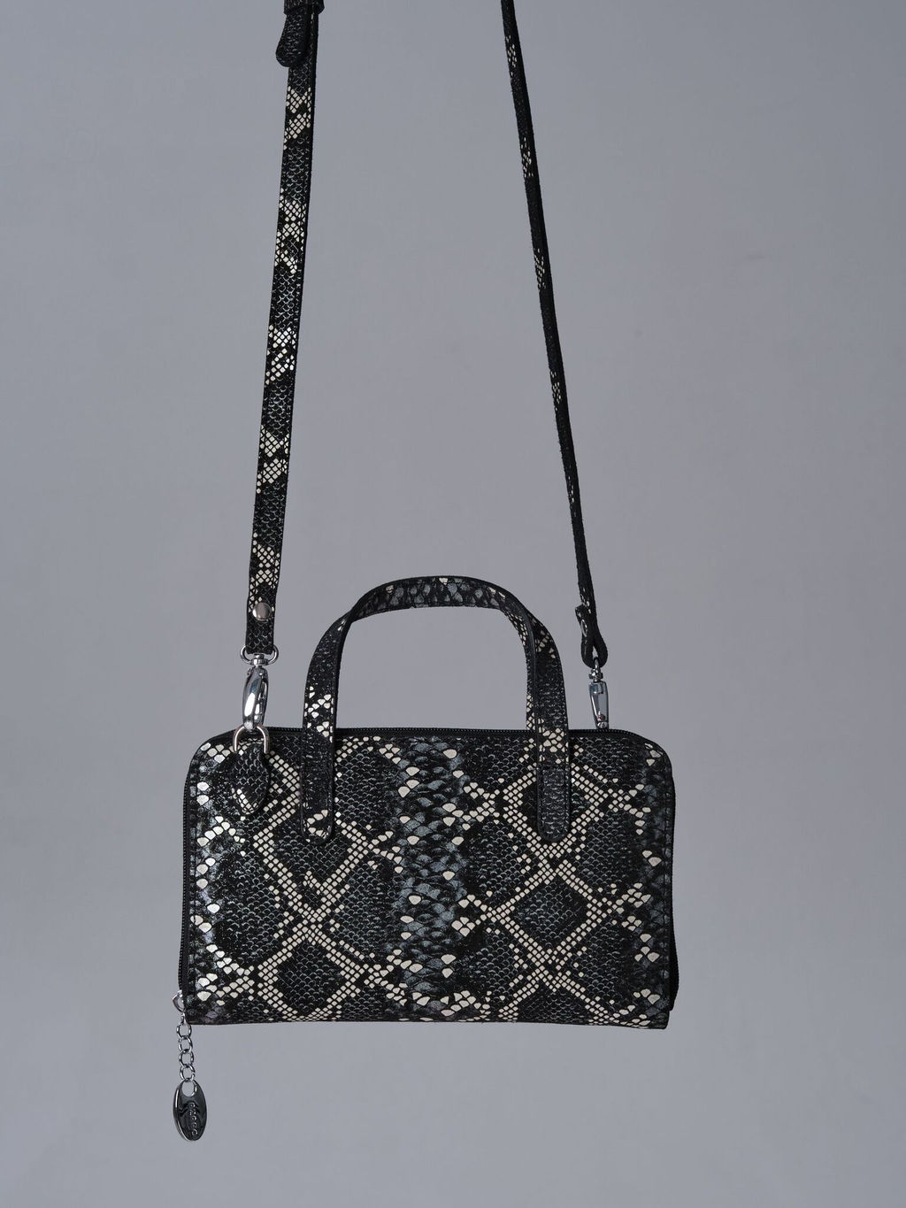 Сумка кожаная Azaro 30850 черный-питон