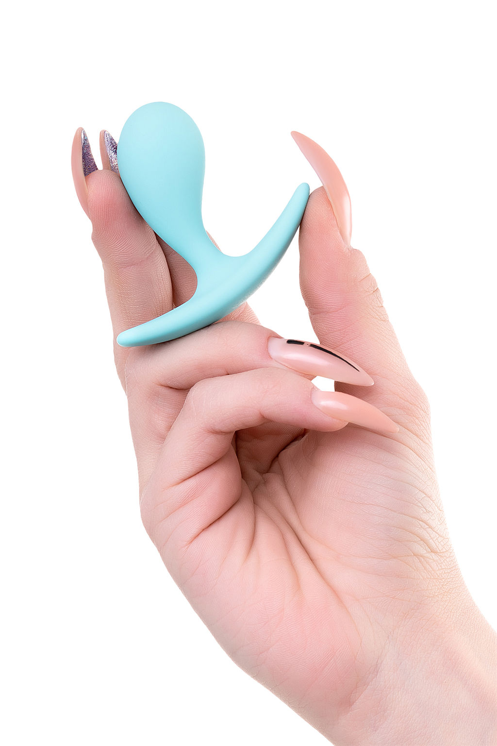 Анальная втулка ToDo by Toyfa Blob, силикон, мятный, 5,5 см, 2,1 см