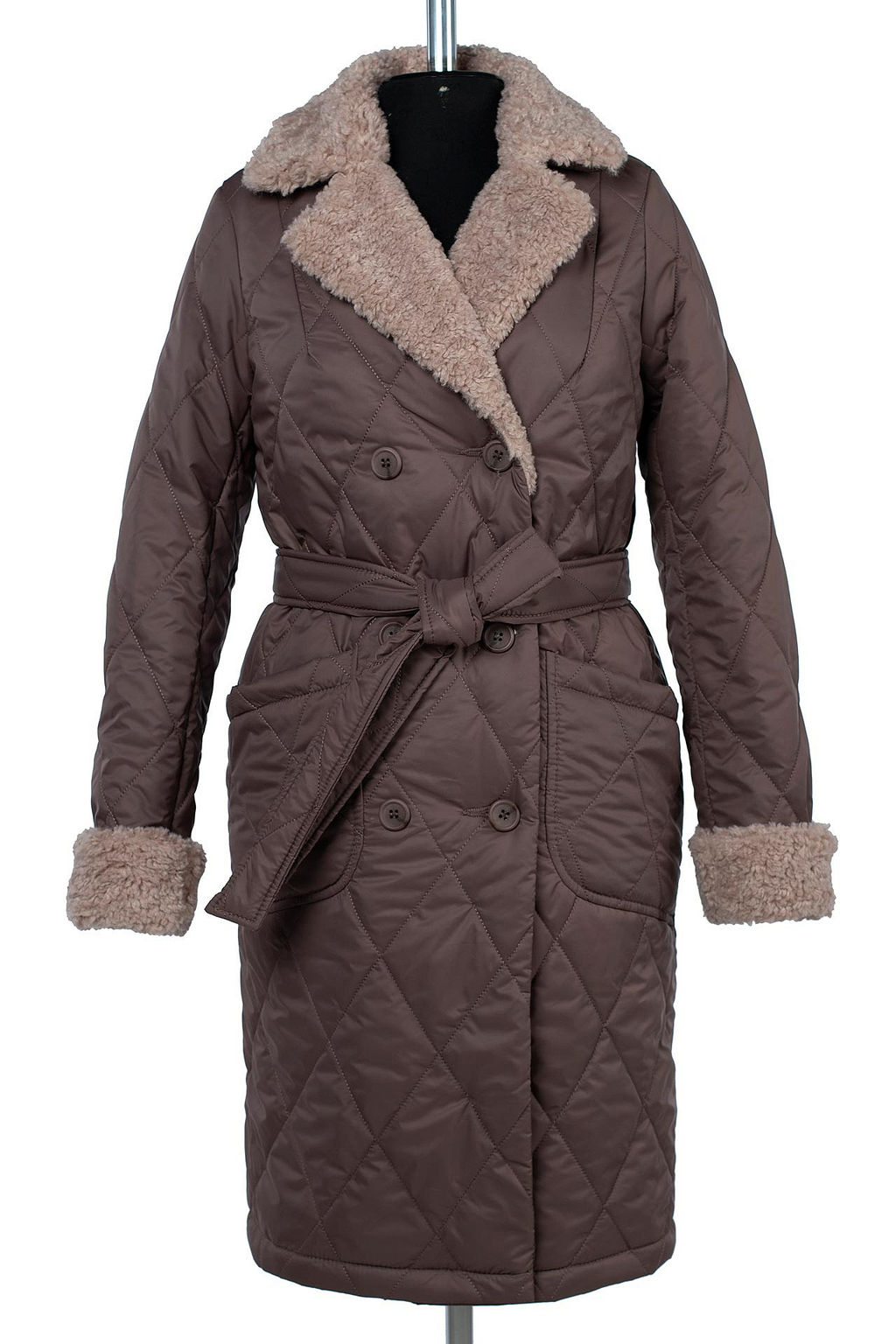 05-2109 Куртка женская зимняя (пояс) - El podio фото 9