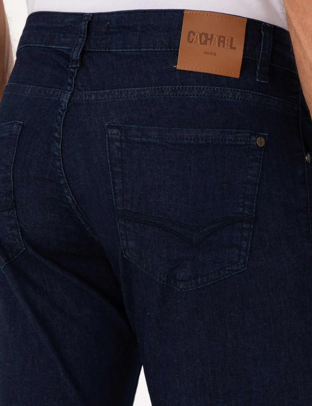 Lacivert Slim Fit Pamuk Kar___ml_ Jean Pantolon