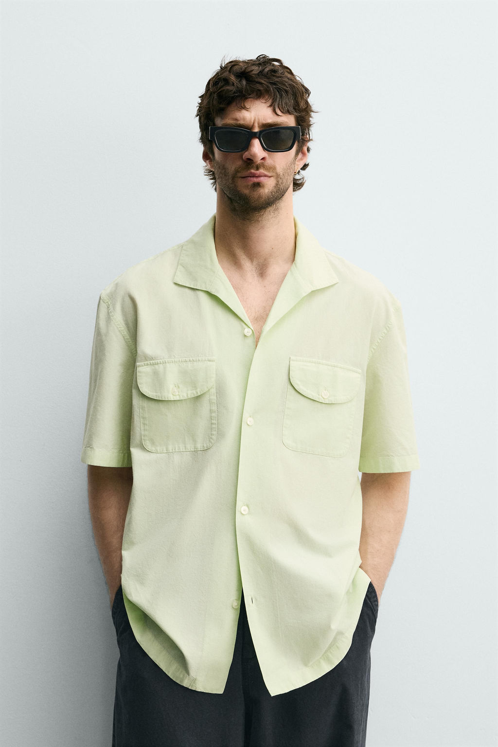 CAMISETA PUNTO CANAL? CUELLO PANADERO / Crudo - Zara фото 10