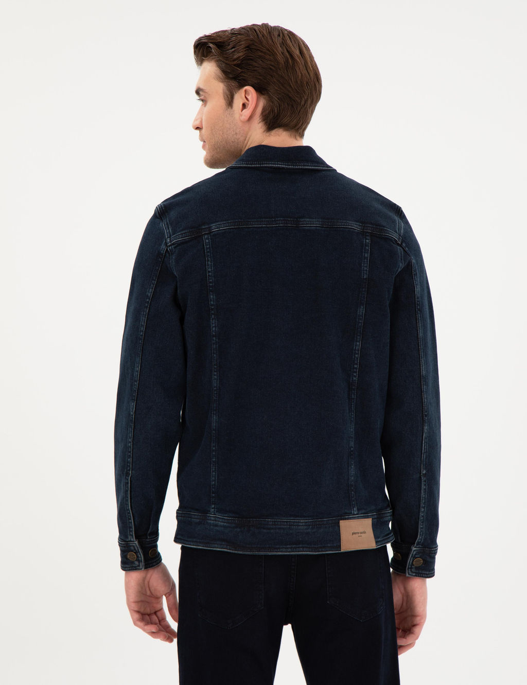 Lacivert Slim Fit Jean Ceket - Pierre cardin фото 5