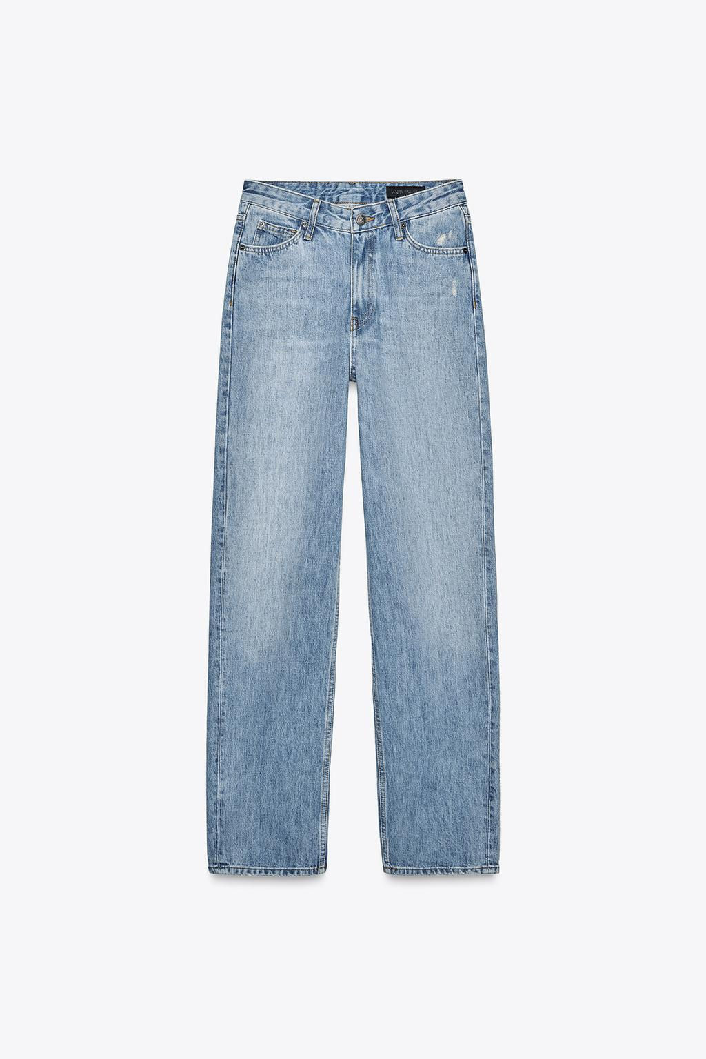 ZW COLLECTION STRAIGHT HIGH-WAIST JEANS - Zara фото 5