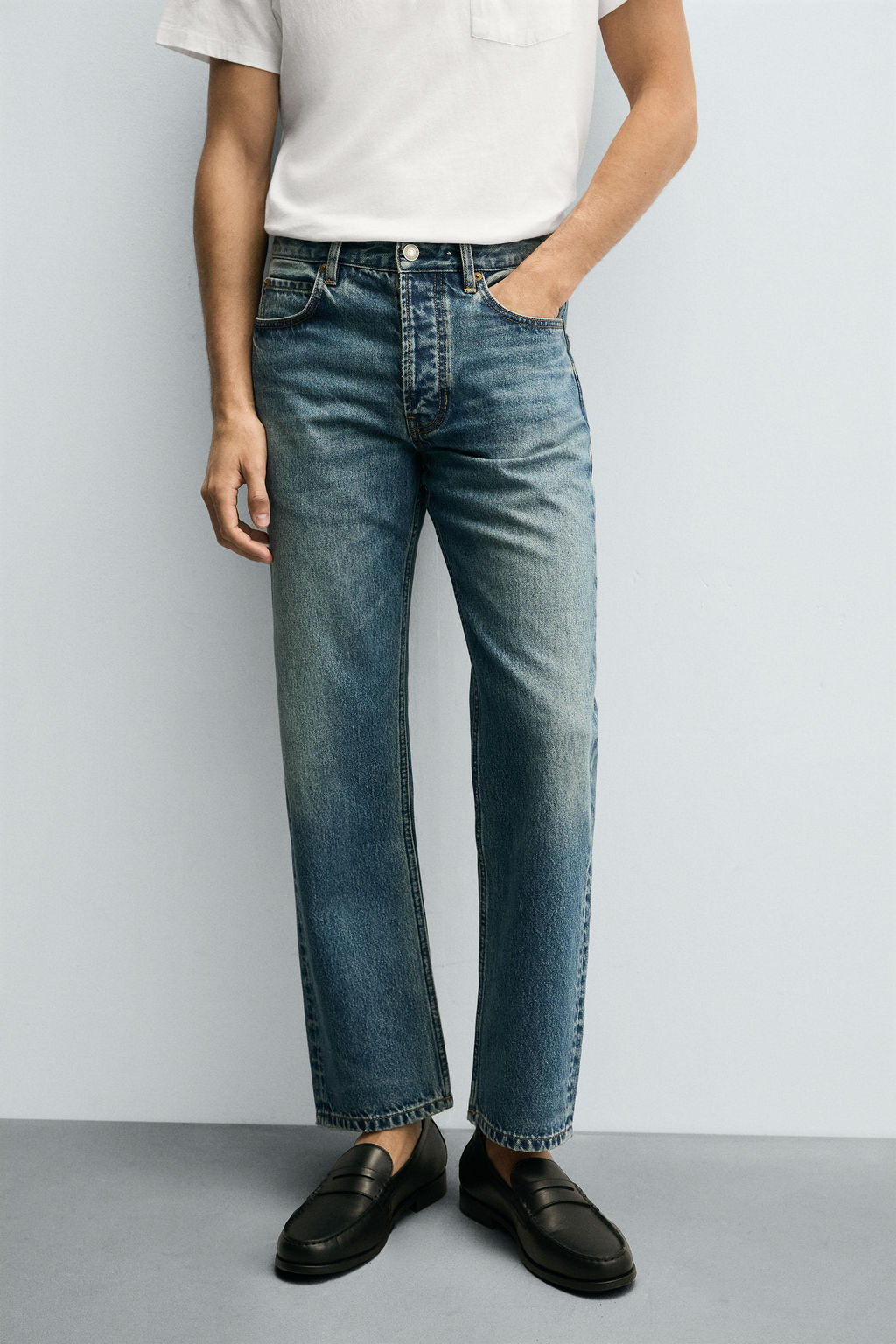JEANS REGULAR FIT / Azul medio - Zara фото 5