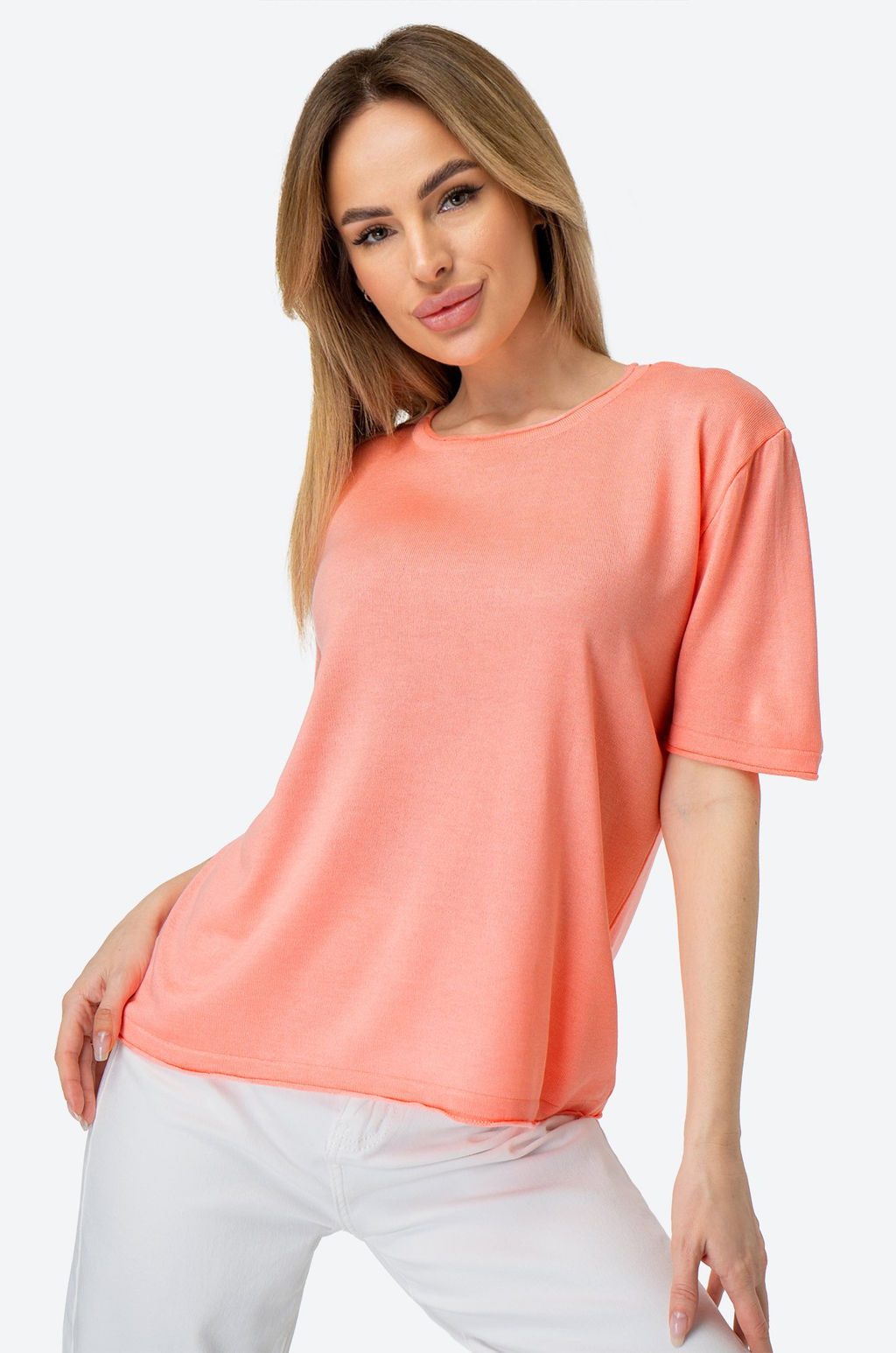 Женская футболка из вязаного трикотажа Happy Fox  фото 16