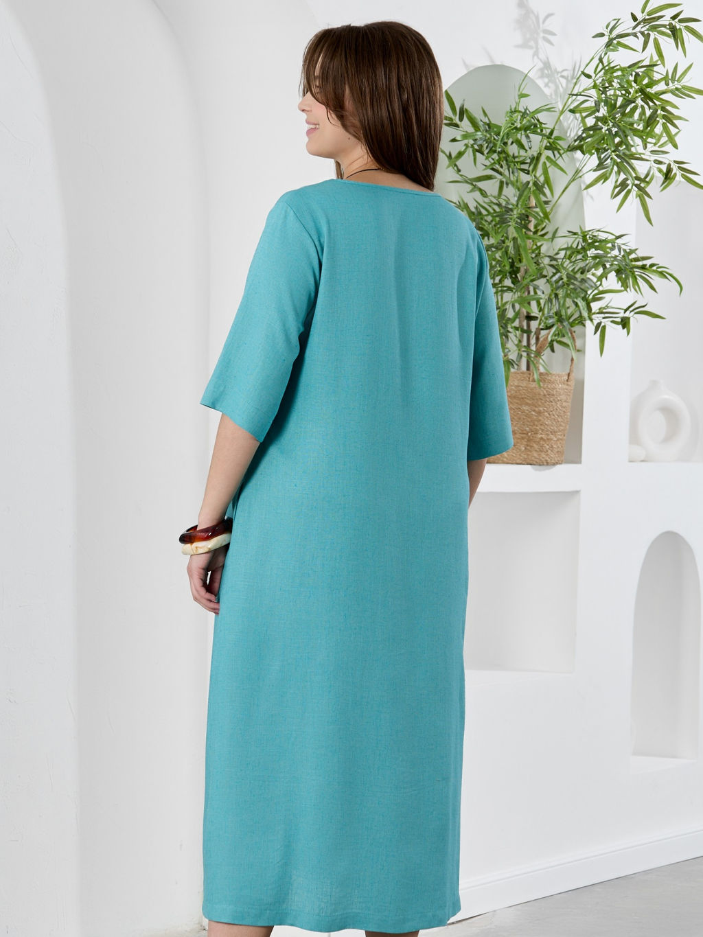 Платье Камео-1 из вискозы со льном - Виотекс фото 6