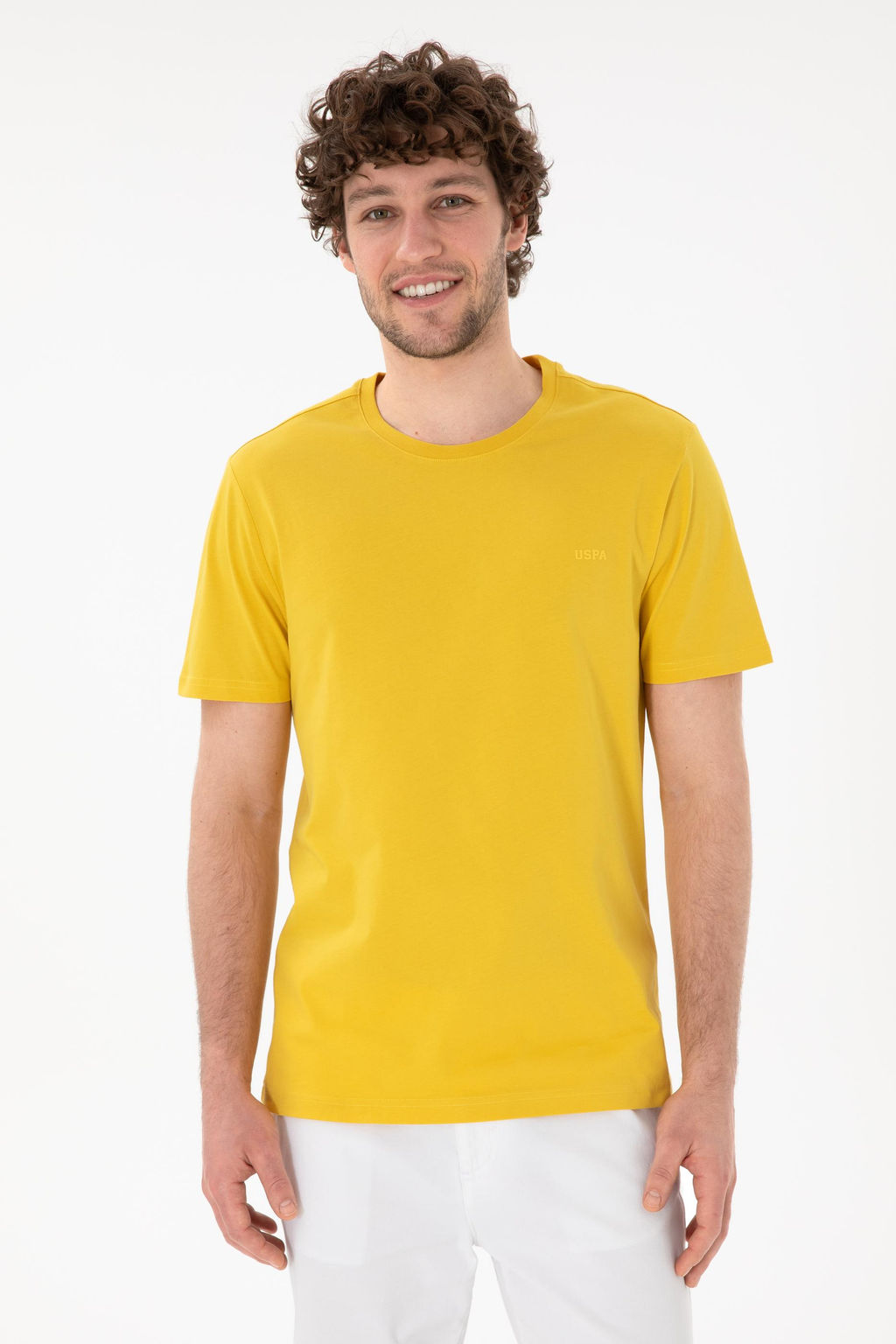 Erkek Regular Fit Bisiklet Yaka Sar_ Basic Ti__rt Sepette S_rpriz _ndirim - U.s. polo assn фото 2