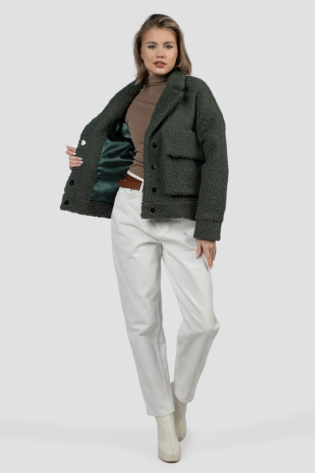 01-11868 Пальто женское демисезонное - El podio фото 2