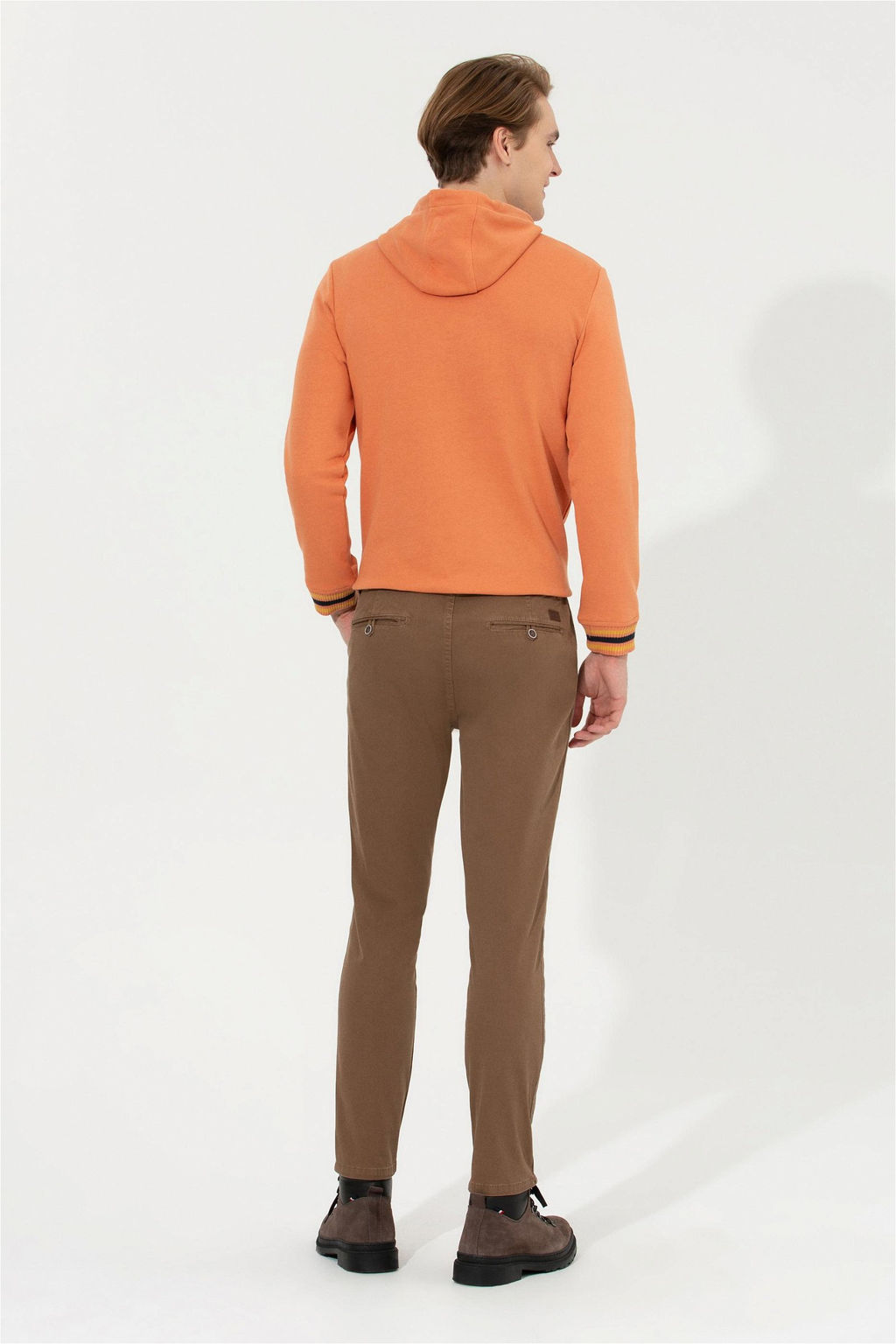 Мужские брюки чинос кокосового цвета - U.s. polo assn фото 11