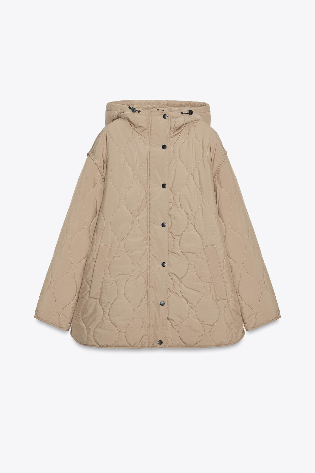 WATER REPELLENT HOODED PADDED JACKET - Zara фото 7