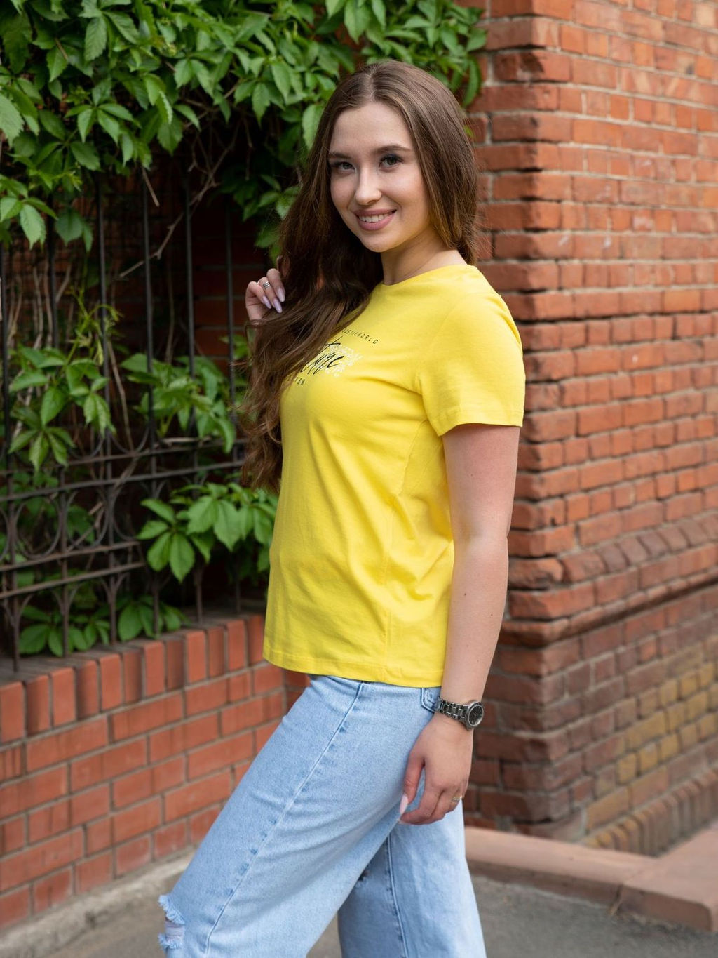 Футболка женская 533 Желтый* 420 Be Friends  фото 5