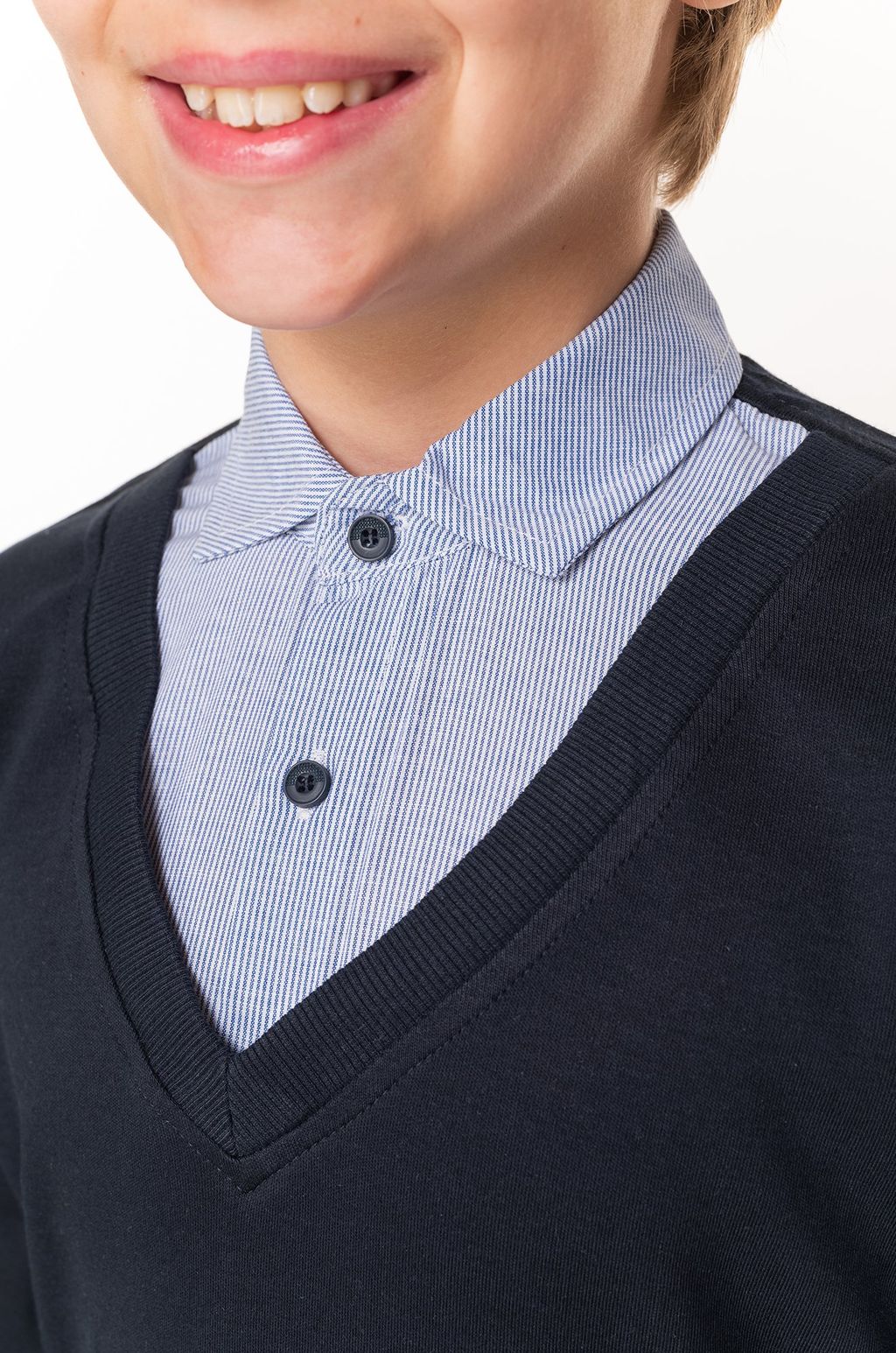 Джемпер-рубашка для мальчика Happy Fox фото 12