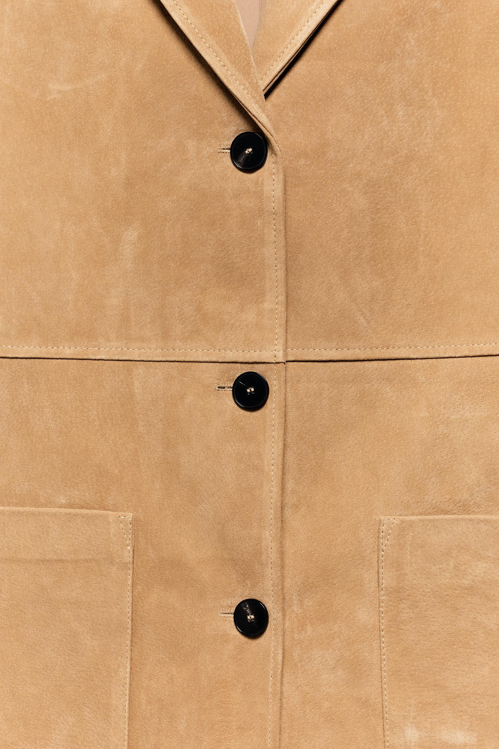 CHAQUETA 100% PIEL ANTE / Tostado - Zara фото 11