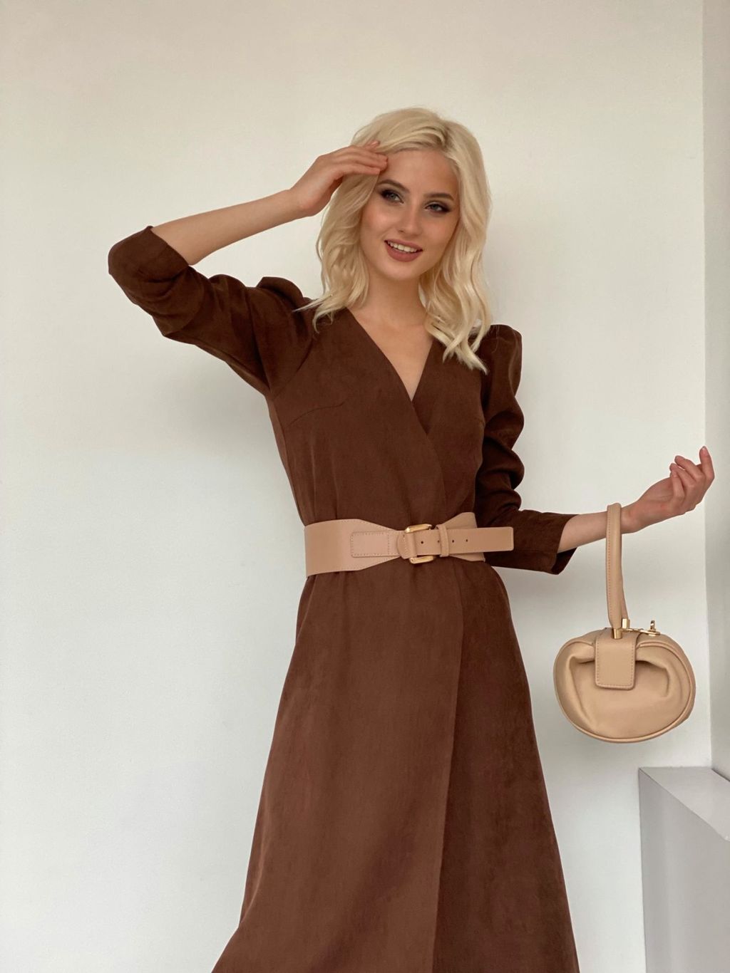 Платье с запахом черное - Martichelli фото 21