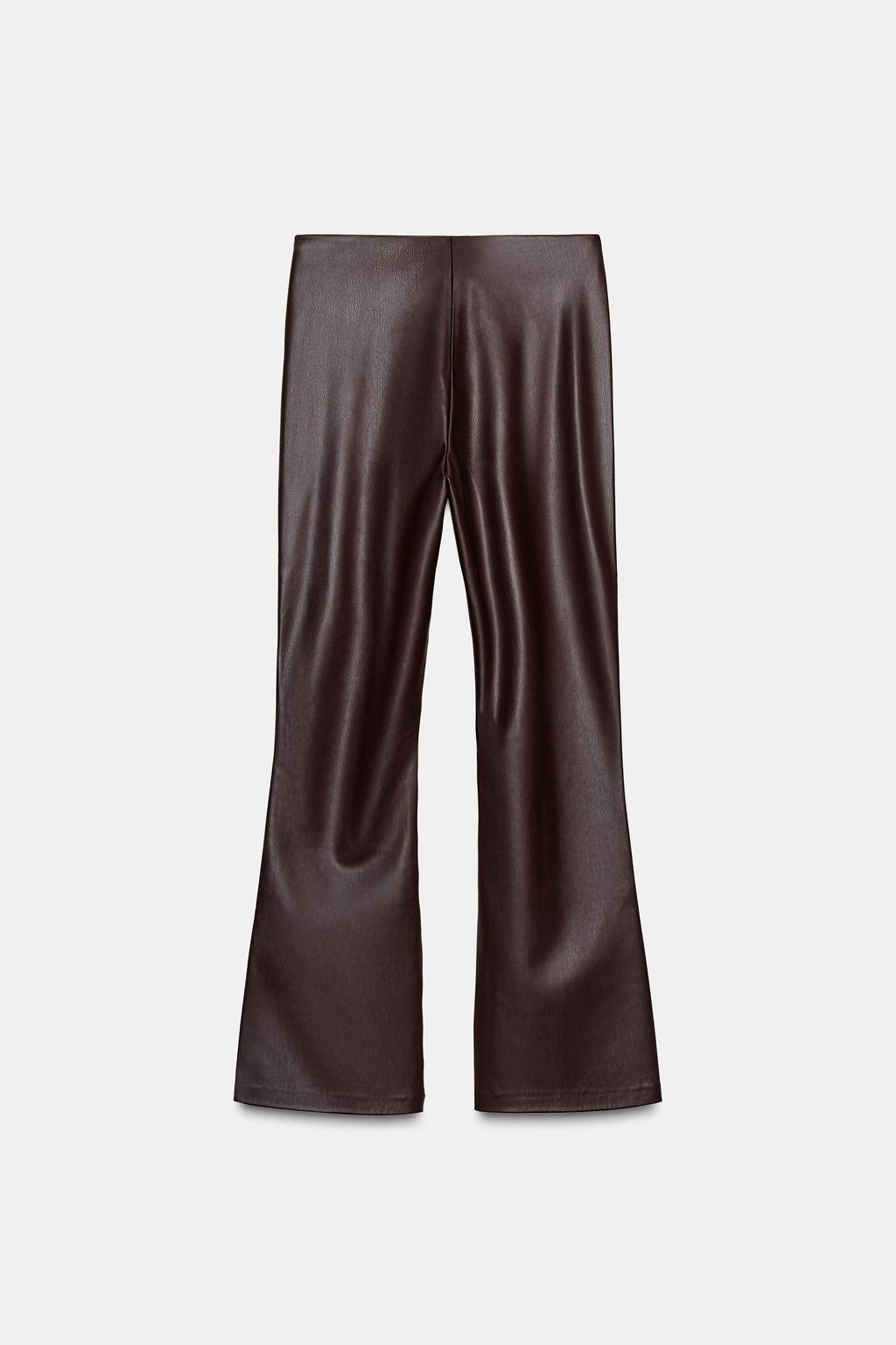 FAUX LEATHER MINI FLARE LEGGINGS - Zara фото 6