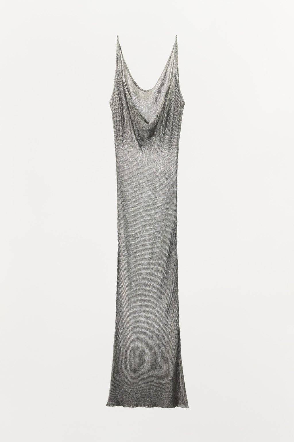 LIMITED EDITION METALLIC THREAD MESH DRESS - Zara фото 4