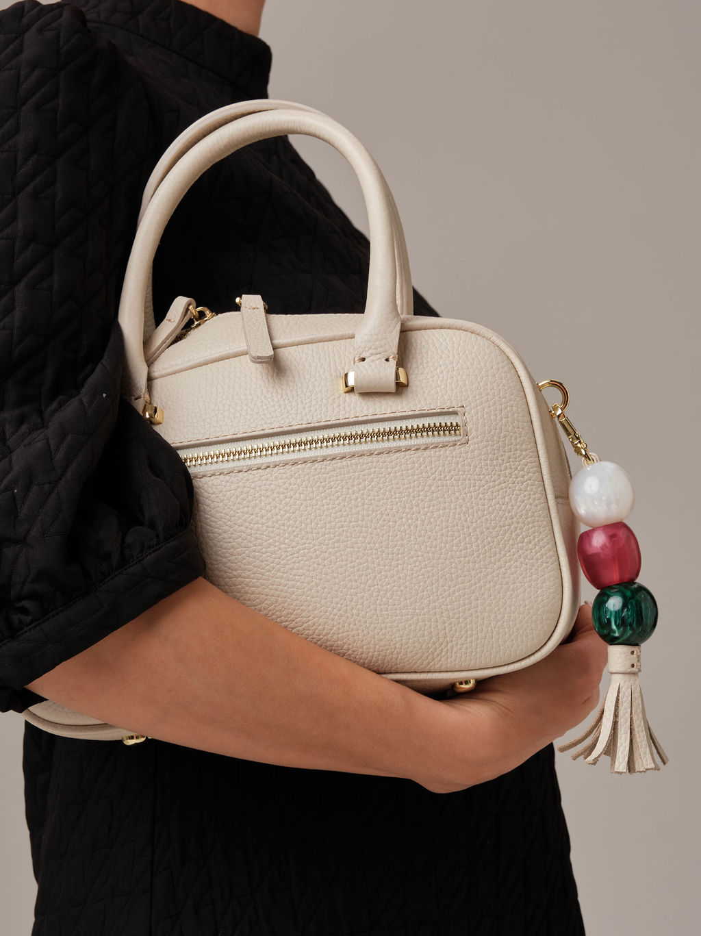 Кожаная сумка Hawaii DBR 31216 светлый крем фото 7