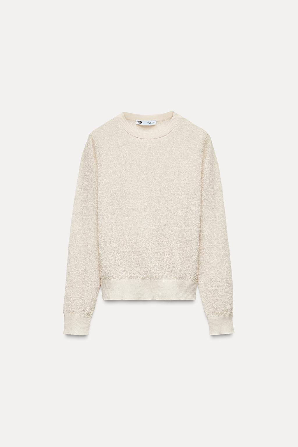 FINE KNIT SEMI-SHEER SWEATER - Zara фото 12