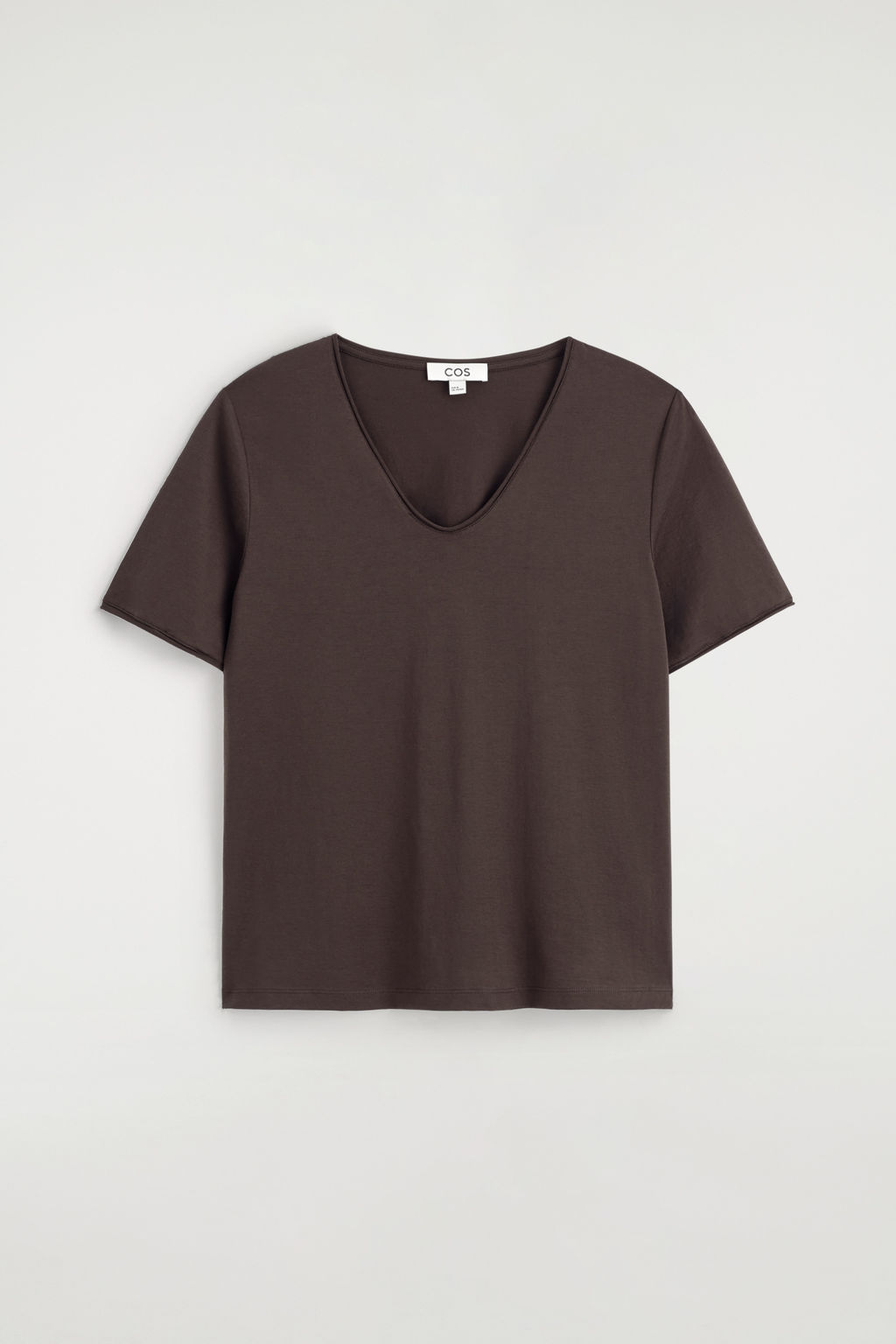 CAMISETA ALGOD?N LIGERO CUELLO EN U