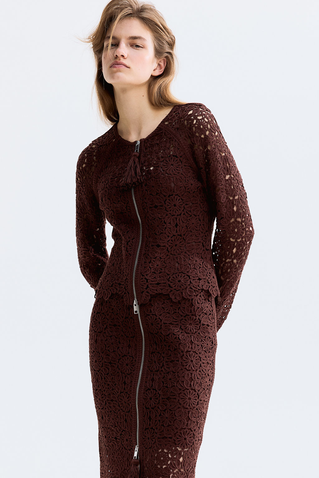 Crochet-look cardigan - H&m фото 5