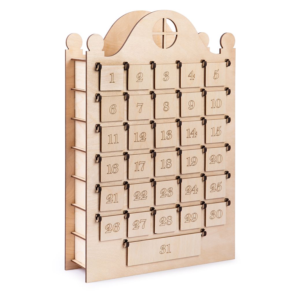 Заготовка для декорирования Mr. Carving ВД-1159 Адвент-календарь фанера 8 х 30 х 45 см