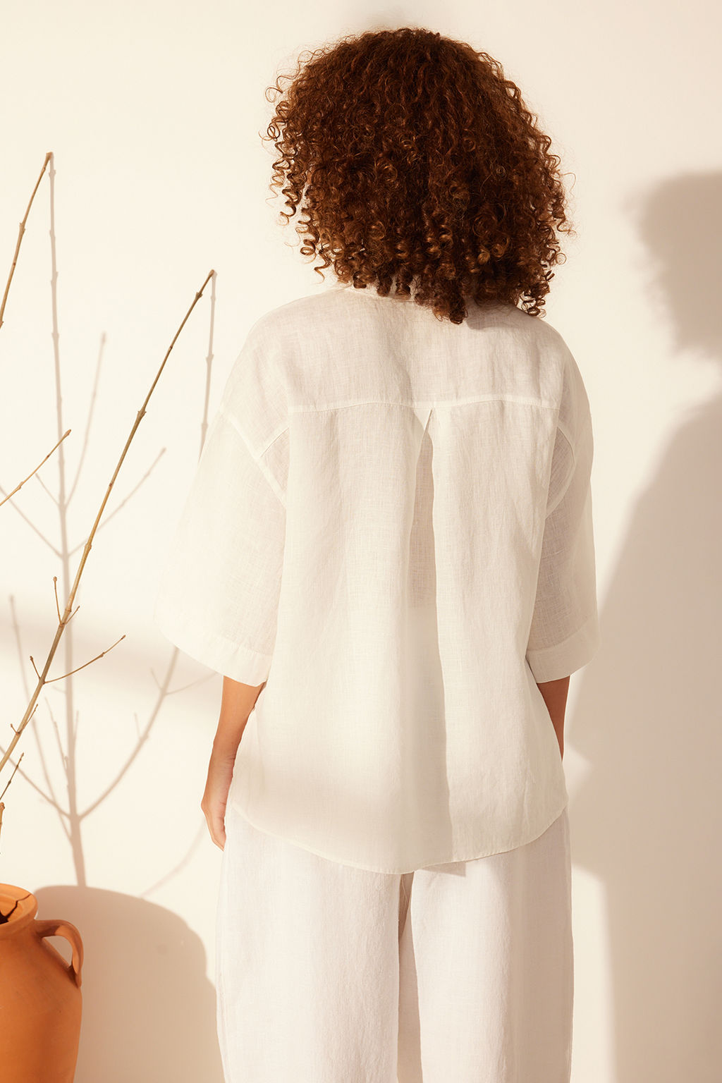 TRENDYOLMILLA Sar? %100 Keten Oversize Gomlek TWOSS24GO00122 фото 14