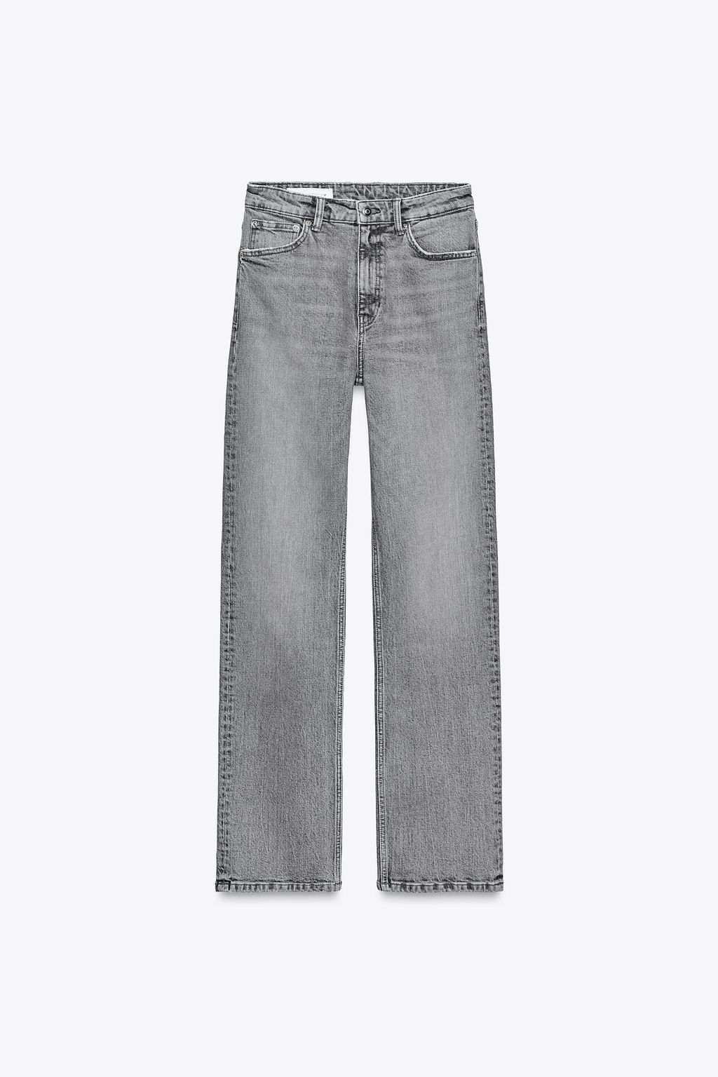 TRF STRAIGHT HIGH-WAIST JEANS - Zara фото 5