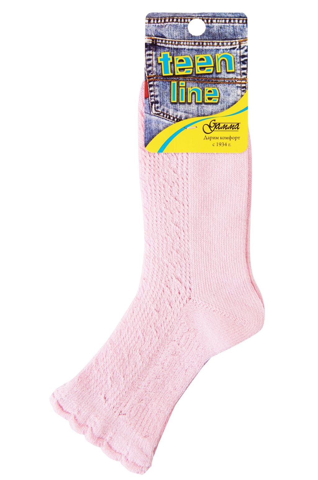 Цена за 2 шт. Ажурные носки для девочки Гамма  фото 2