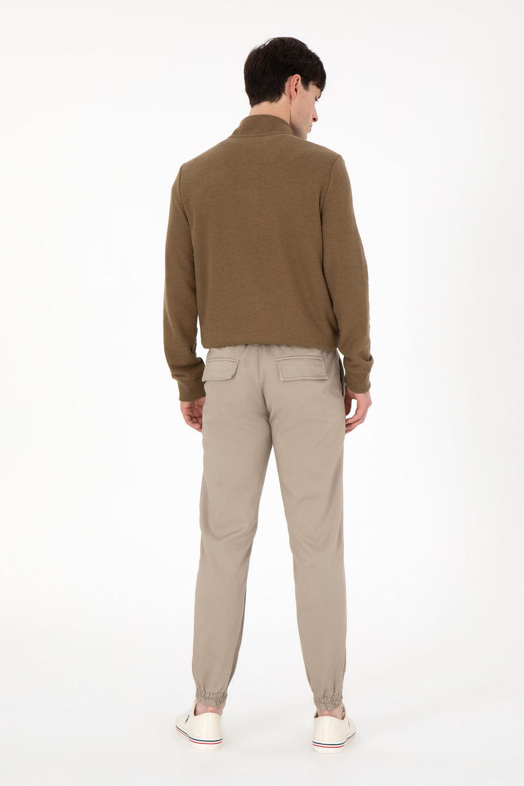 Мужские брюки из плотной ткани светло-хаки Неожиданная скидка в корзине - U.s. polo assn фото 4