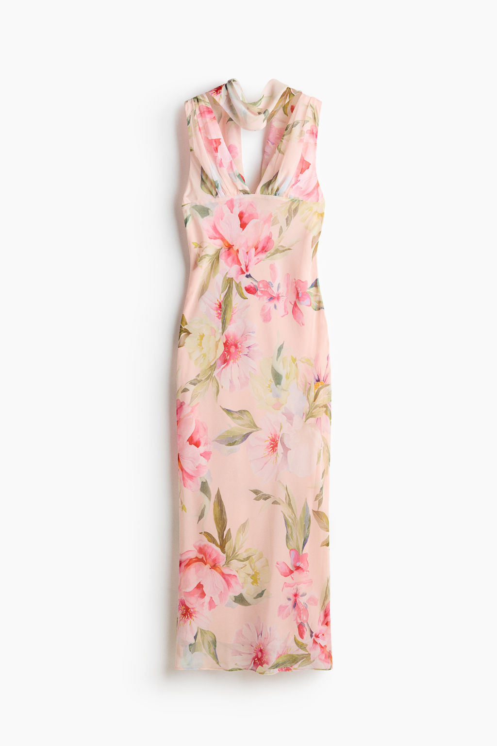Vestido de gasa con fular decorativo - H&m фото 2