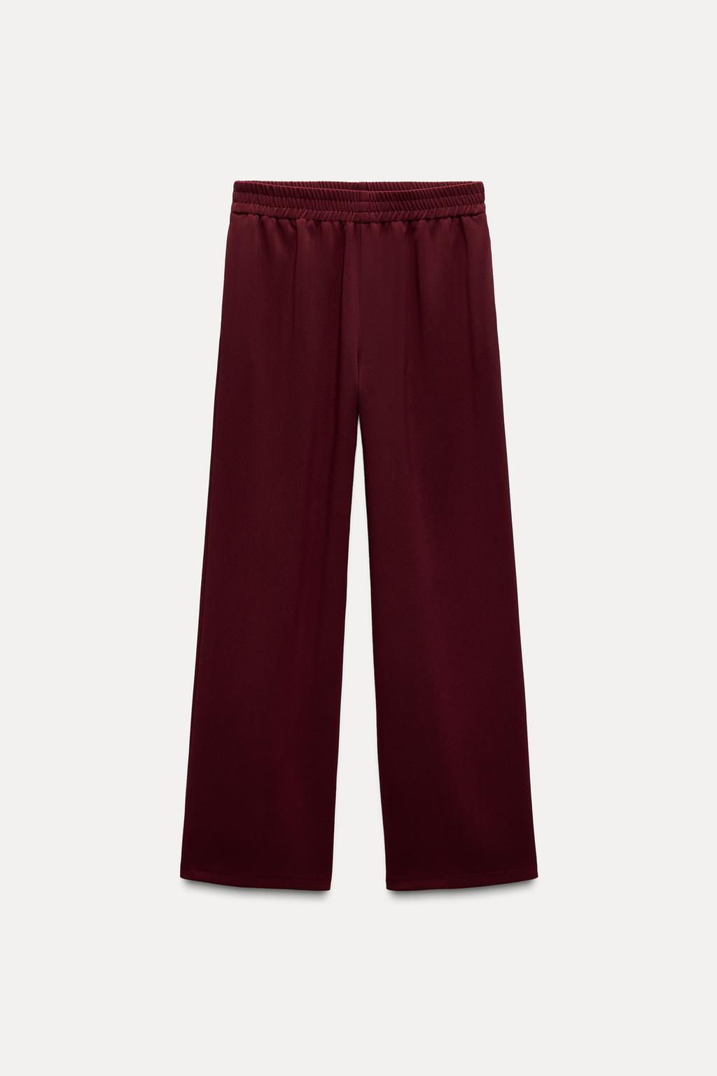 WIDE-LEG CREPE TROUSERS - Zara фото 5