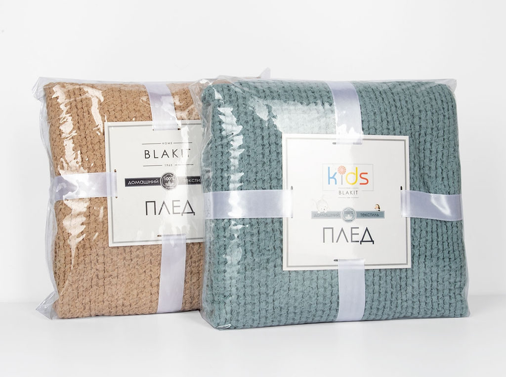 4645 Плед 130*90 цв. серый рис. 14-4102