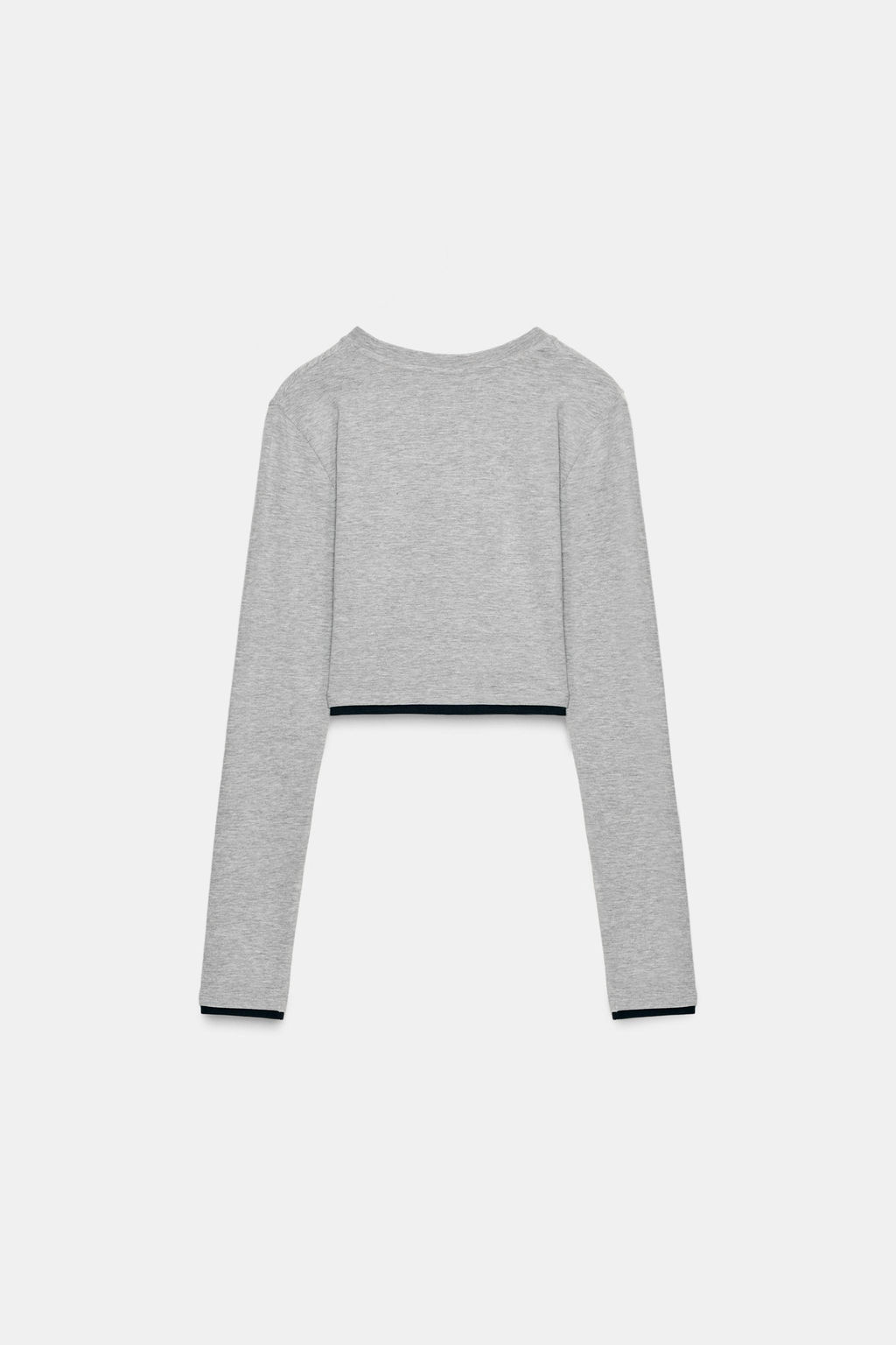 MOCK LAYER CROP T-SHIRT - Zara фото 8