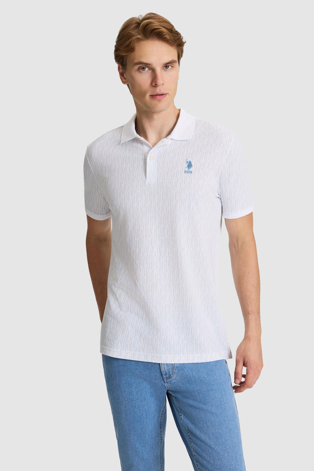 Erkek Mavi Regular Fit Polo Yaka Ti__rt