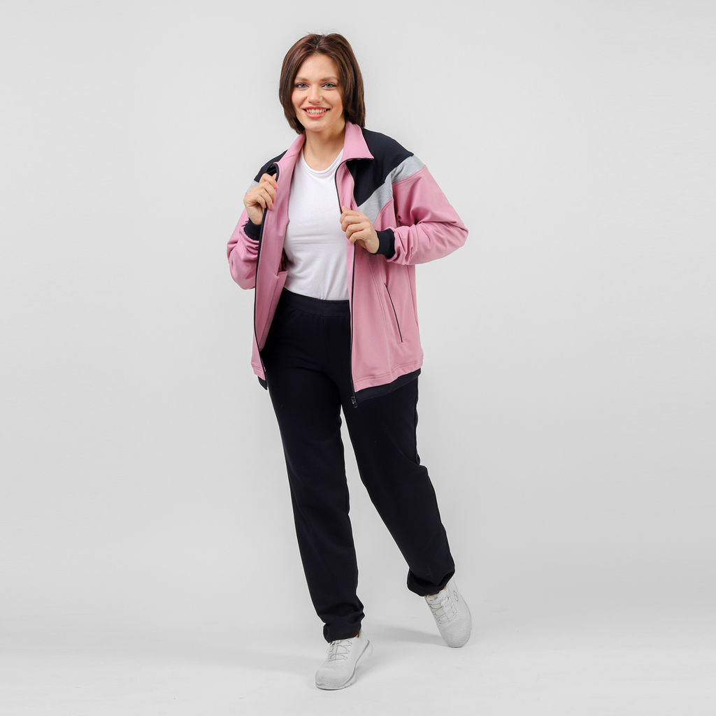 RODOS Спортивный костюм женский М-172/1 Пыльная роза/Синий