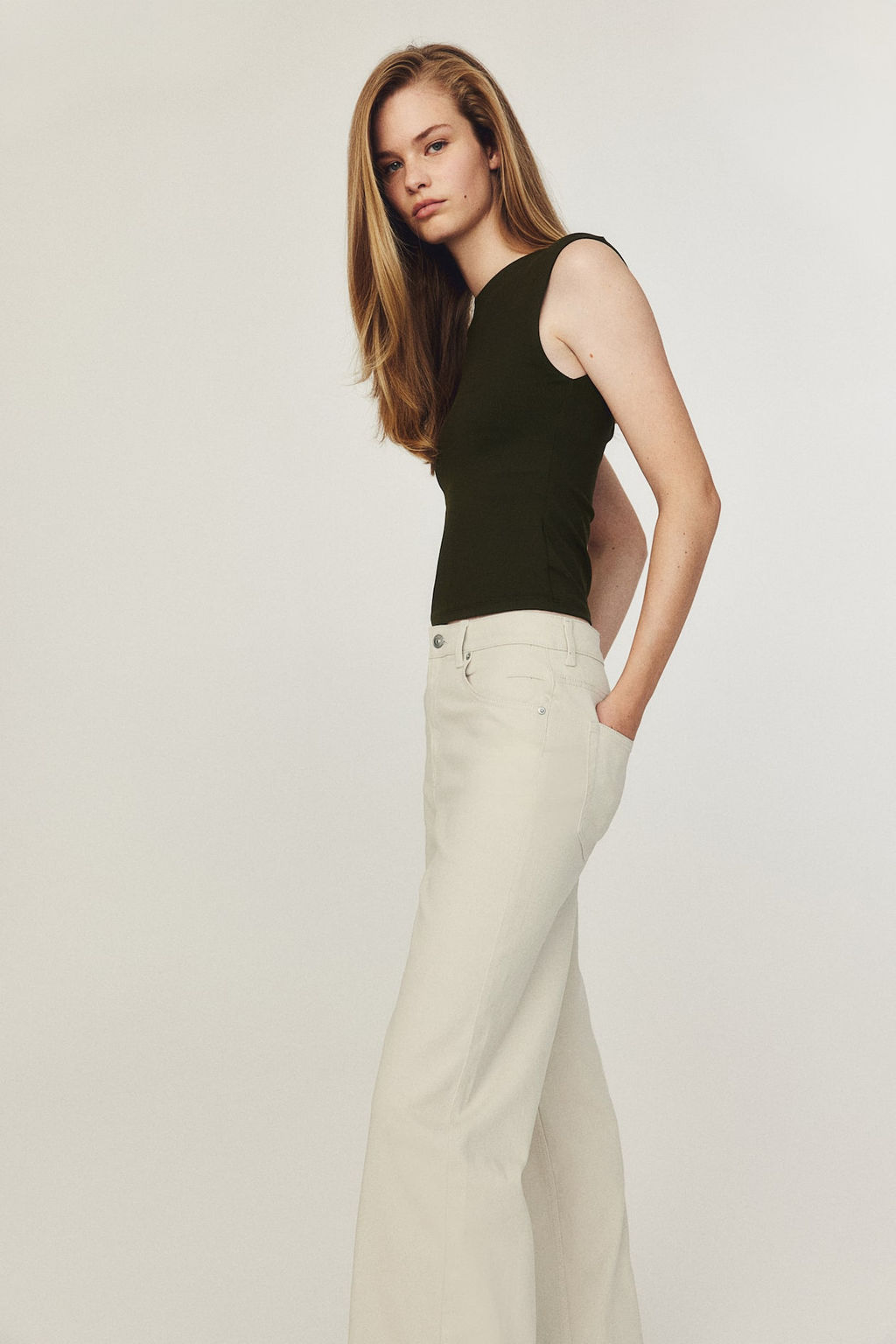 Pantalon amplio de sarga - H&m фото 3