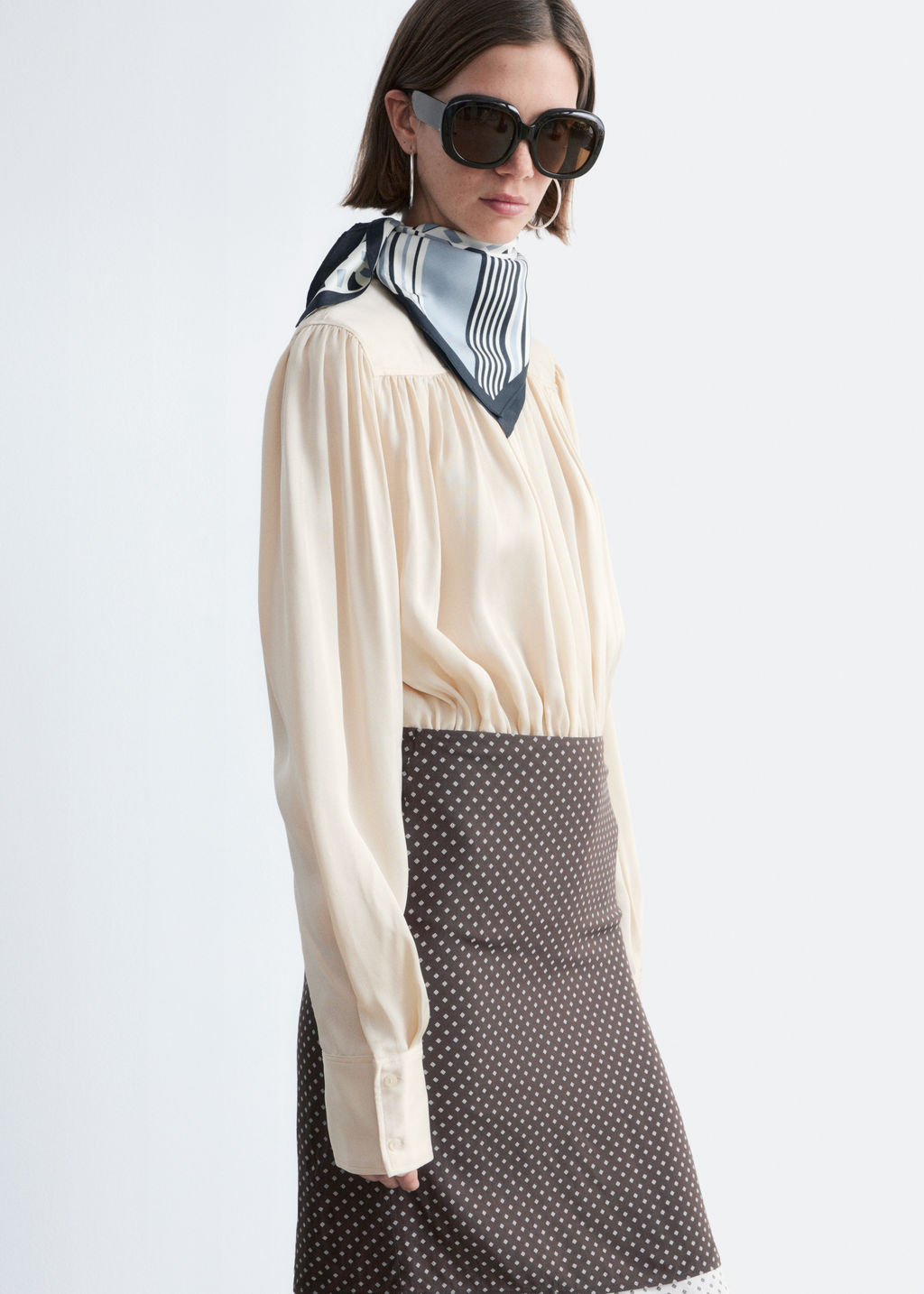 Falda lencera hasta la rodilla - H&m фото 7