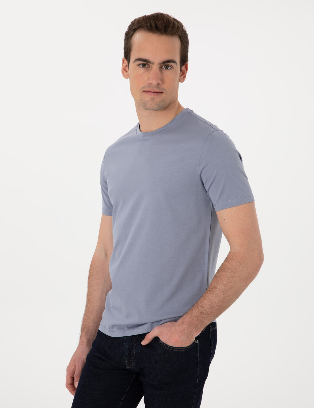 Mavi Slim Fit Merserize Basic Ti__rt - Pierre cardin фото 10