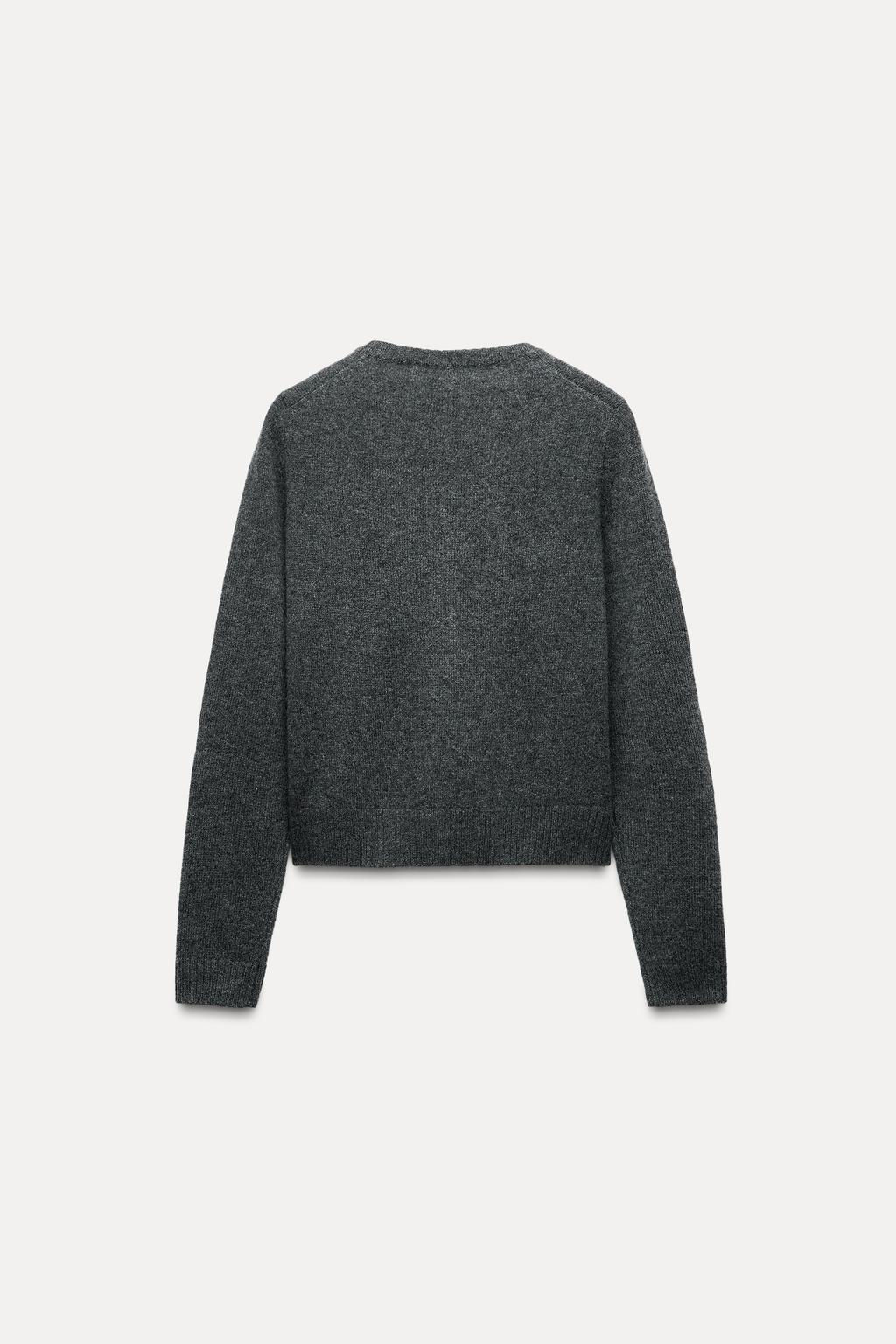 100% WOOL BASIC CARDIGAN - Zara фото 19