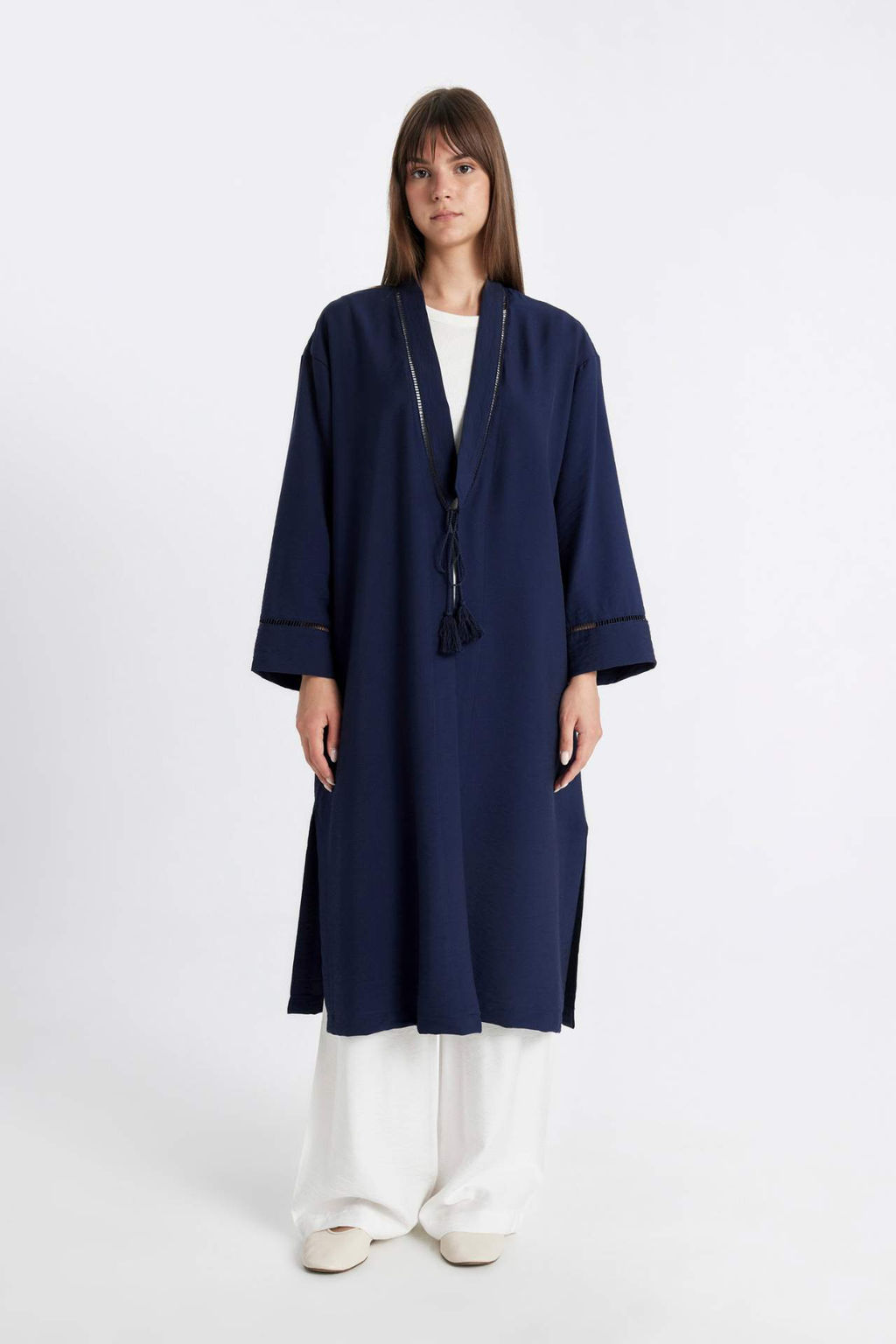 Relax Fit Hakim Yaka Kimono - Defacto фото 2