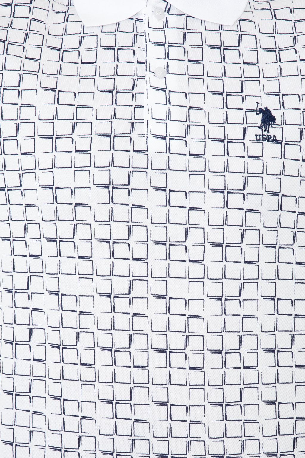 U. S. Polo Assn Мужская темно-синяя футболка с воротником-поло - U.s. polo assn фото 6