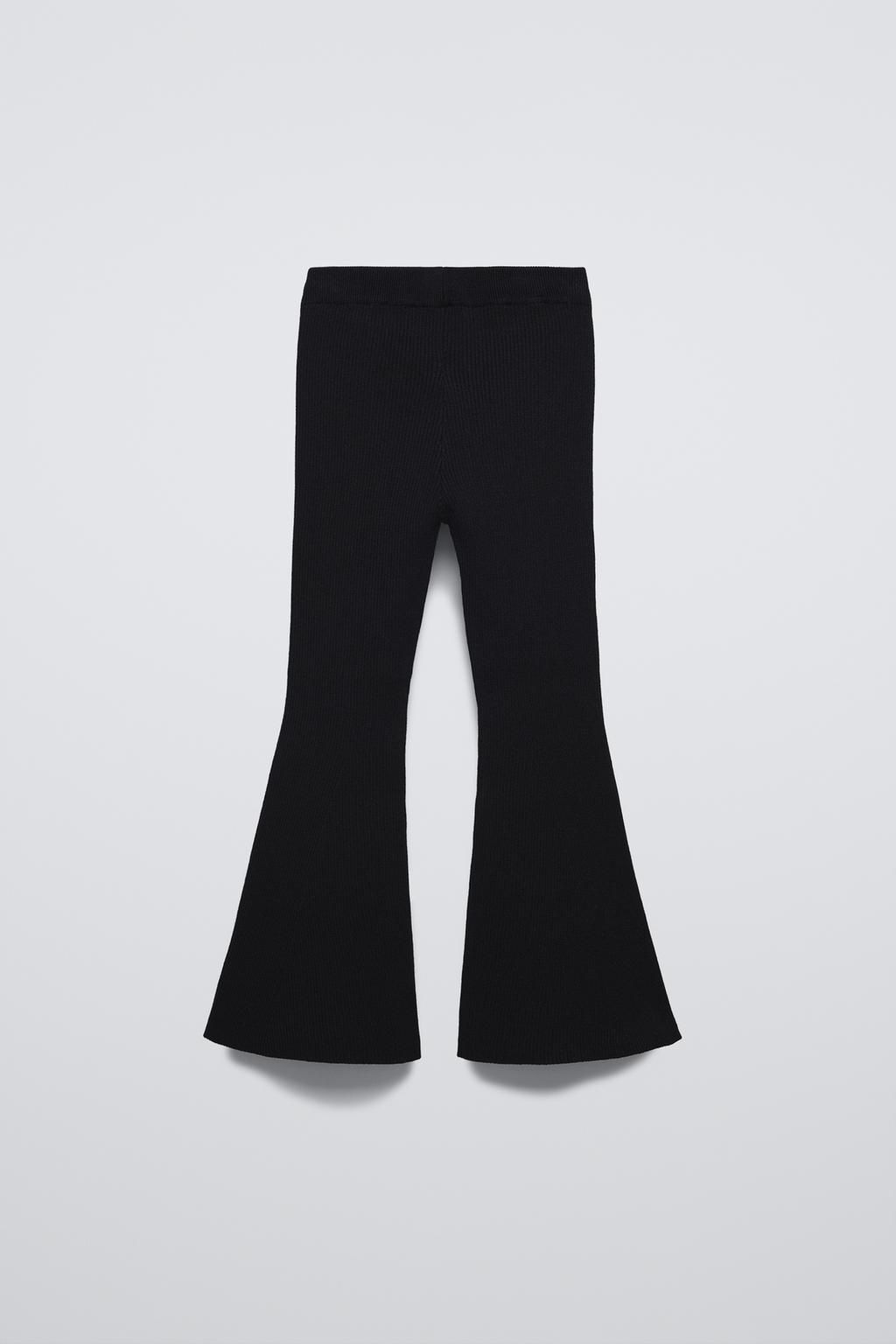 KNITTED BELL BOTTOM LEGGINGS - Zara фото 7
