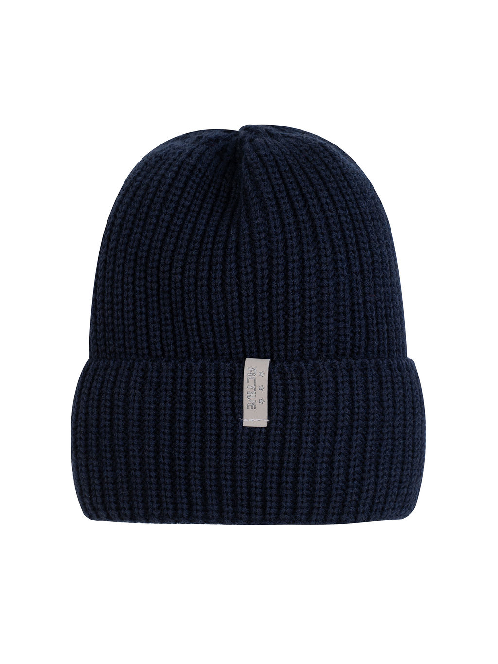 Комплект вязаный темно-синий Ш-118 (56-58)