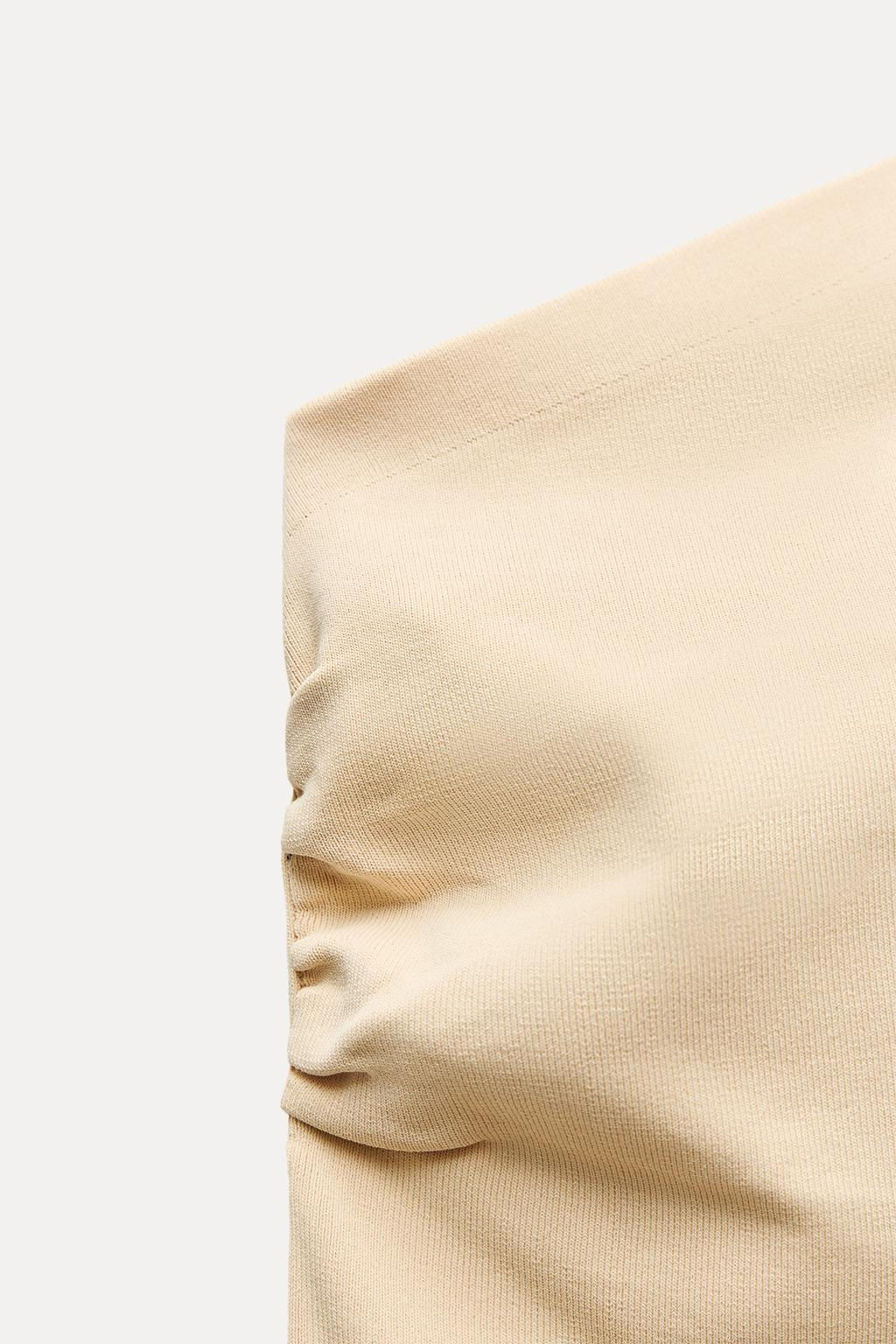 DRAPED KNIT ASYMMETRIC TOP - Zara фото 14