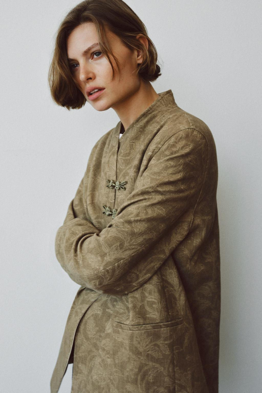 JACQUARD FIREMAN CLASP BLAZER ZW COLLECTION - Zara фото 2