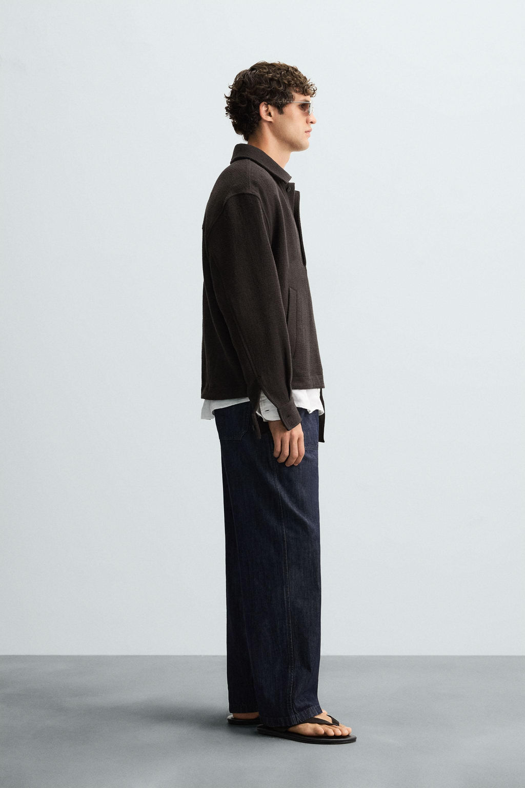 TEXTURED POLO OVERSHIRT - Zara фото 4
