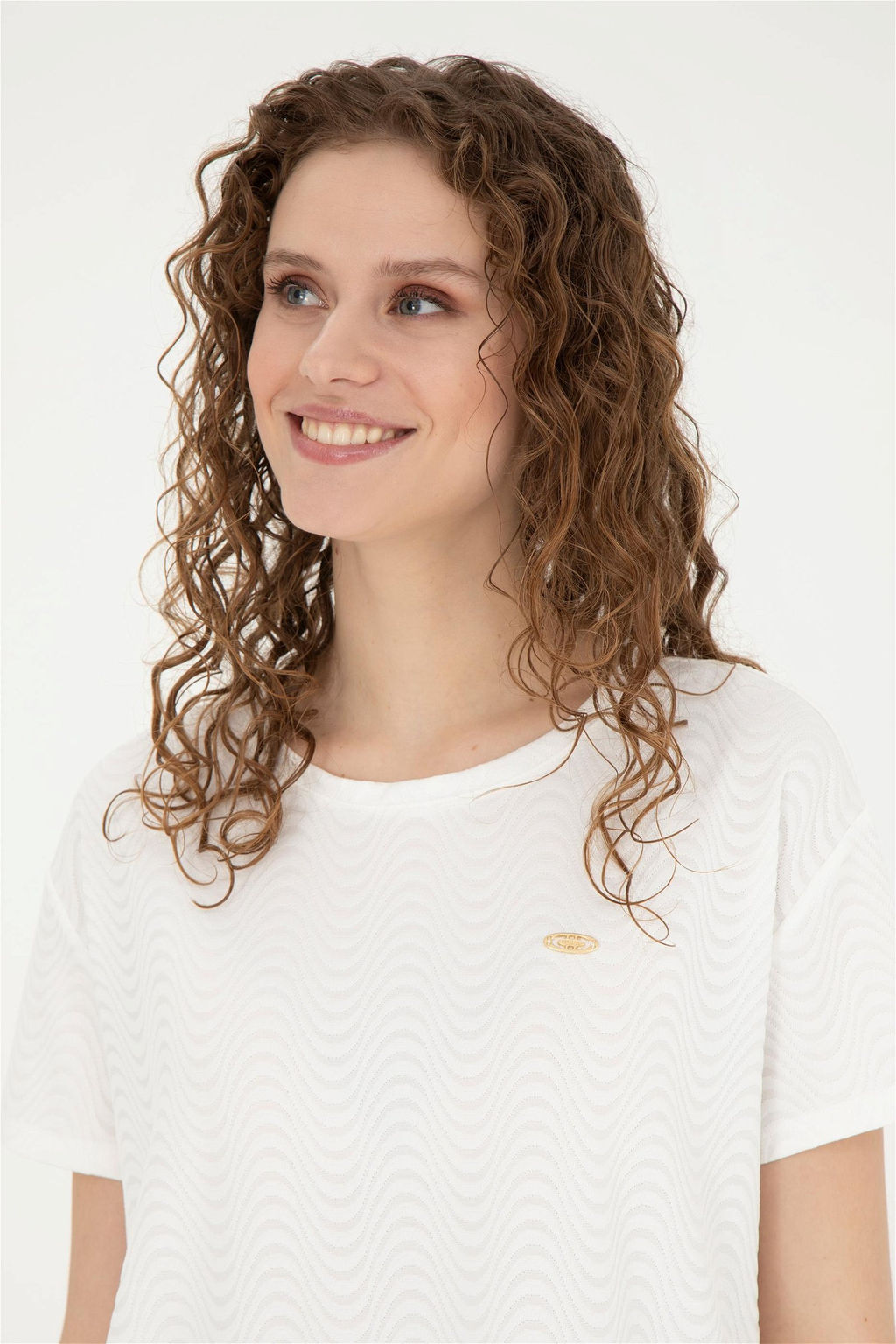 Женская футболка цвета экрю - U.s. polo assn фото 2