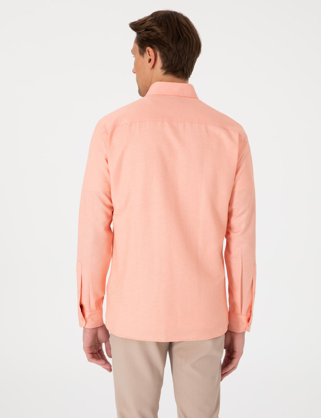 Mercan Oxford Slim Fit Kolay _t_lenebilir G_mlek - Pierre cardin фото 5