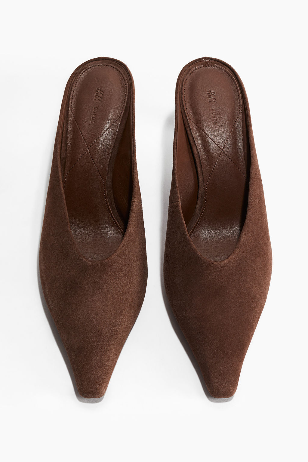 Mules de ante con puntera fina - H&m фото 2