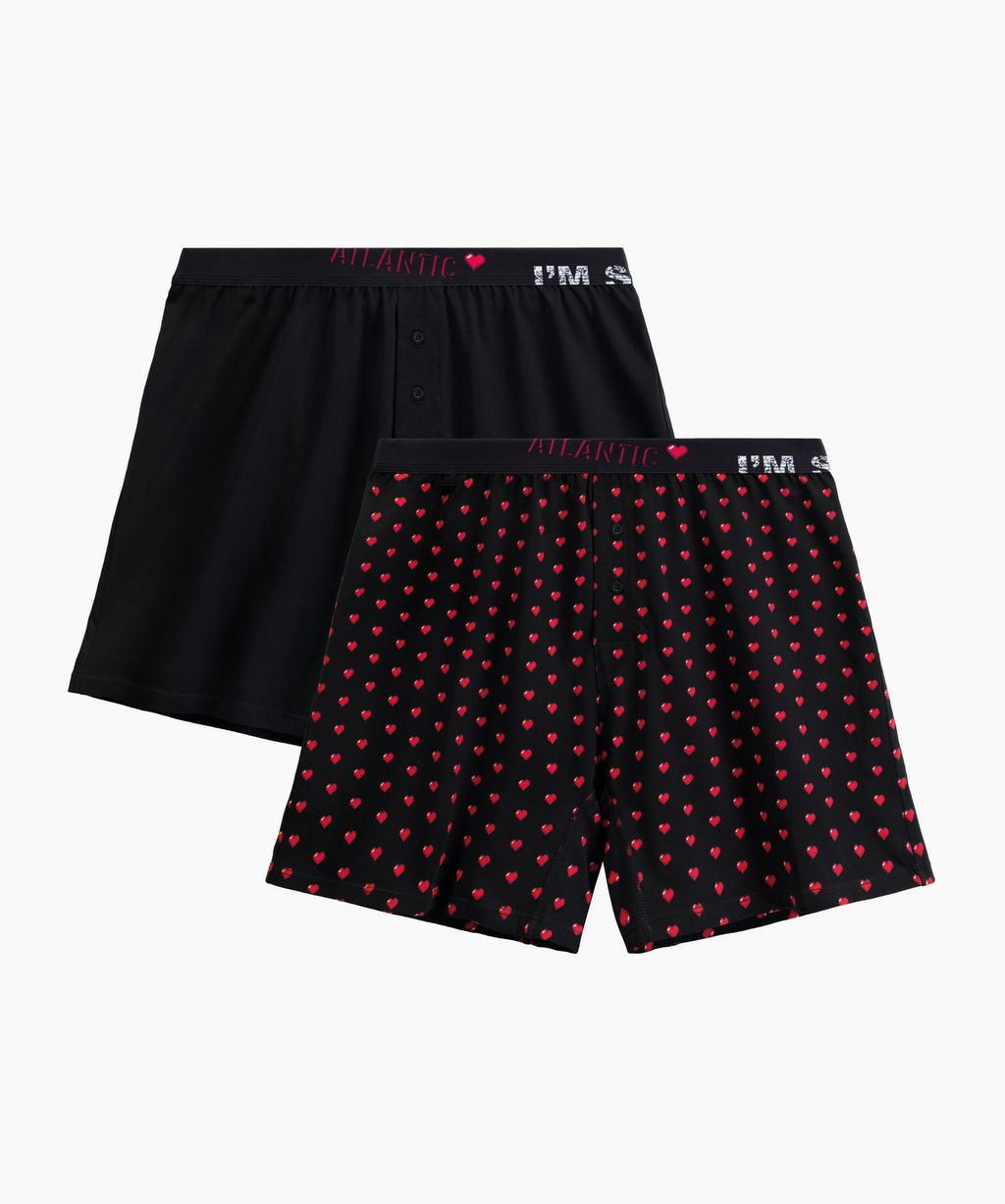 ATLANTIC 2GMB-011 Трусы боксеры So Happy - набор 2 шт. черный  фото 7